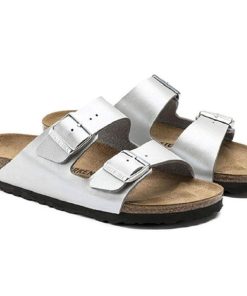 Donna BIRKENSTOCK | Arizona (Birko-Flor Donna) - Sandalo Da Donna Birkenstock Plantare In Sughero E Lattice (It)