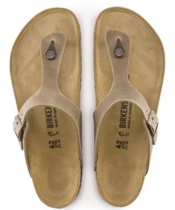 Uomo BIRKENSTOCK | Gizeh (Pelle) - Sandalo Infradito Da Uomo E Da Donna Birkenstock (It)