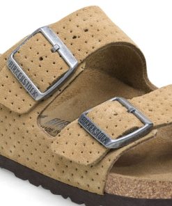 Donna BIRKENSTOCK | Arizona (Suede Embossed) - Sandalo Da Donna In Pelle Birkenstock Con Doppia Fascia (It)