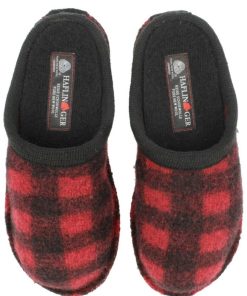 Uomo HAFLINGER | Plaid - Pantofola Da Donna Haflinger In Lana Cotta (It)