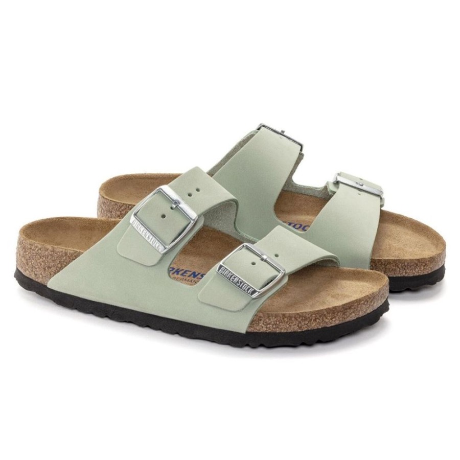 Donna BIRKENSTOCK | Arizona (Nubuck) - Sandalo Da Donna In Pelle Birkenstock Con Doppia Fascia (It)